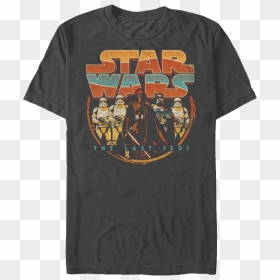Retro Star Wars The Last Jedi T Shirt , Png Download - Clip Art Star Wars Shirt, Transparent Png - the last jedi png