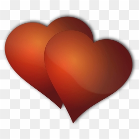 Two Hearts Clipart - Gambar Hati Cinta Png, Transparent Png - two hearts png