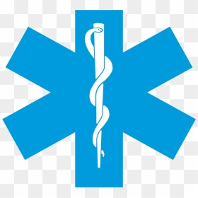 Paramedicos Policia Logo Png Transparent - Star Of Life Blauw, Png Download - star of life png