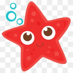 Clipart Sea Star Top 83 Free Image - Starfish Clipart Cute, HD Png Download - cute star png