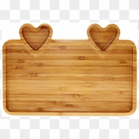 Liying Bamboo Two Hearts Tray"  Class="lazyload"  Data - Plywood, HD Png Download - two hearts png