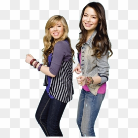 [ame="https - //www - Youtube - Guy - Nickelodeon Girls - Carly Icarly Miranda Cosgrove, HD Png Download - icarly png