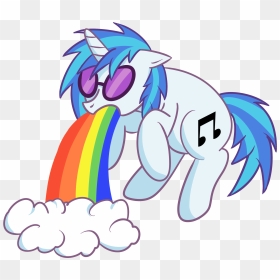 Double Rainbow Unicorn Vomit - Unicornio Vomita Arco Íris, HD Png Download - rainbow unicorn png