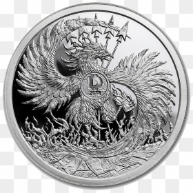 2018 Minimintage Mark Of The Beast 2oz Silver Shield - Coin, HD Png Download - silver shield png