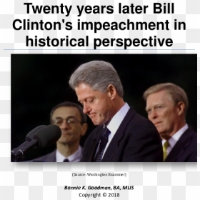 Bill Clinton During Impeachment, HD Png Download - bill clinton png