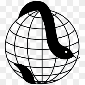 Globe Clip Art Black And White - Logo Transparent Globe Png, Png Download - globe black and white png