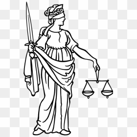Restitution And Compensation For The Property Confiscated - Lady Justice Easy Drawing, HD Png Download - lady justice png