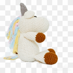 Rainbow Unicorn Knitted Toy, HD Png Download - rainbow unicorn png