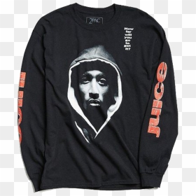 Long-sleeved T-shirt, HD Png Download - 2pac png