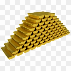 Gold Bars Stock Pile - Gold Pile With No Background, HD Png Download - gold pile png