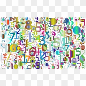 Square,art,text - Abstract Art With Numbers, HD Png Download - abstract art png