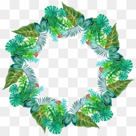 Hand Painted Dense Leaf Circle Png Transparent - Portable Network Graphics, Png Download - painted circle png