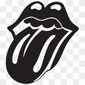 Rolling Stones Black Tunge Lips Band Symbol - Vector Rolling Stones Logo, HD Png Download - rolling stones png