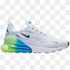 Nike Air Max 270 Blue And Green, HD Png Download - green explosion png