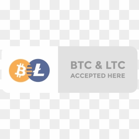 We Accept Bitcoin Litecoin, HD Png Download - litecoin png