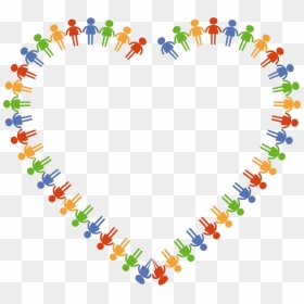 Community Heart - Clipart Community, HD Png Download - valentine border png
