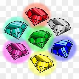 Chaos Emeralds - Sonic 7 Chaos Emeralds, HD Png Download - chaos emeralds png