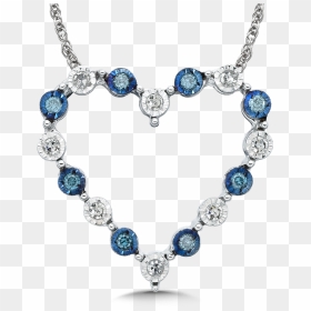 Transparent Diamond Heart Png - Necklace, Png Download - diamond heart png