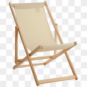 Deck Chair Beige, HD Png Download - folding chair png