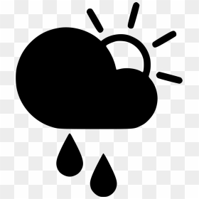 Day Sprinkle Cloud Rain Sun - Cloud Wind Icons, HD Png Download - sprinkle png