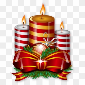 2dilfdj4bo Christmas Candle Arrangement Transparent - Christmas Candles Png, Png Download - christmas candle png