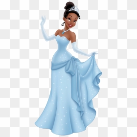 Tiana In Her Blue Dress, HD Png Download - princess tiana png