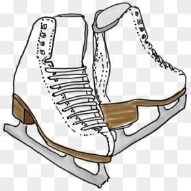 Skates Drawing Ice Skating - Cartoon Transparent Ice Skates, HD Png Download - ice skates png