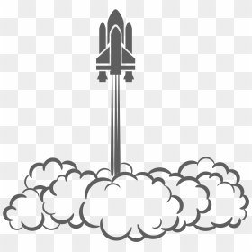 Images For Spaceship Clipart Png - Launch Clipart Black And White, Transparent Png - spaceship clipart png