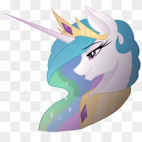 Princess Celestia Princess Luna Twilight Sparkle Rainbow - My Little Pony Head Side, HD Png Download - princess celestia png