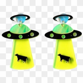 Alien Abduction Earrings, HD Png Download - ufo beam png