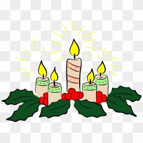 Candles Big Image Png - Christmas Candles Clipart Black And White, Transparent Png - christmas candle png