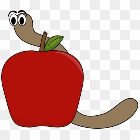 Apple And Worm Clip Art - My Cute Graphics Back, HD Png Download - bitten apple png