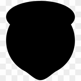 Rounded Black Shield - Clipart Coração Cinza Png, Transparent Png - black shield png