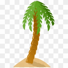 Palm Tree Clip Art, HD Png Download - tropical tree png
