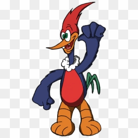 My Frst Color Woody Woodpecker By Dimytriart - Woody Woodpecker Old Cartoon, HD Png Download - woody woodpecker png