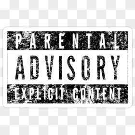 Label, HD Png Download - parental advisory sticker png