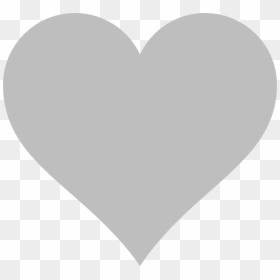 Grey Heart Clip Art At Clker - Grey Heart Clipart, HD Png Download - hearth png