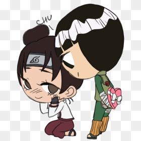 Favourite Of This Set Is The One With Rock Lee And - Rock Lee Y Tenten, HD Png Download - rock lee png