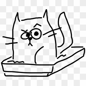 Cat In The Litter Box Clip Arts - Clip Art Litter Box, HD Png Download - pete the cat png