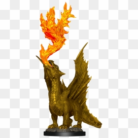 Nolzur Gold Dragon Wyrmling & Small Τreasure Pile - D&d Nolzur's Marvelous Miniatures Wave 11, HD Png Download - gold pile png