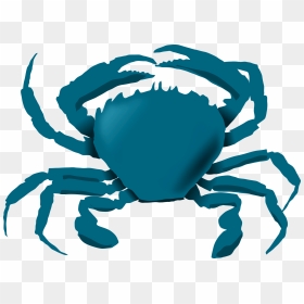 Blue Crab Clip Arts - Animal Lives In Water And Land, HD Png Download - blue crab png