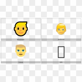 Person With Blond Hair On Various Operating Systems - Globe Unicode, HD Png Download - blond hair png