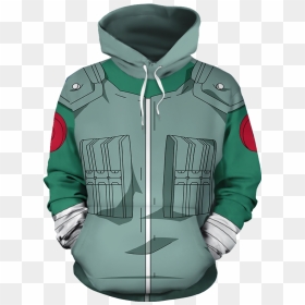 Naruto Rock Lee Uniex Hoodie - Hoodie, HD Png Download - rock lee png