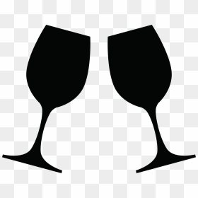 Champagne Clipart , Png Download - Silhouette Wine Glass Clipart, Transparent Png - champagne emoji png