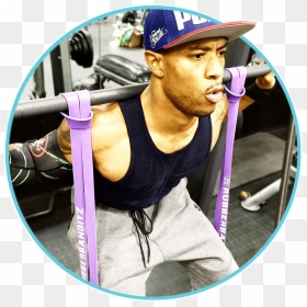 Transparent Squat Png - Resistance Band Weighted Squat, Png Download - bicep png