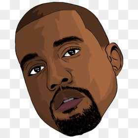 Kanye West Sticker Transparent, HD Png Download - kanye west head png