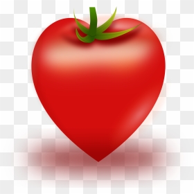 Vector Heart Tomato Clip Arts - Tomato Heart Clip Art, HD Png Download - tomatoe png
