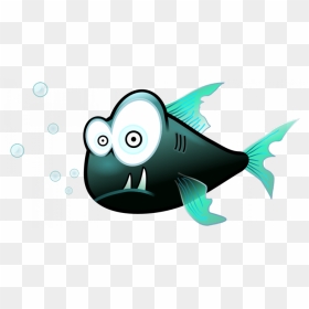 Piranha Fish Vector - Piranha Clip Art, HD Png Download - fish vector png