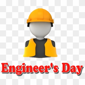 Engineer"s Day Png Hd Images - Construction Worker, Transparent Png - engineer png