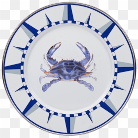 Se07 Blue Crab Dinner Plate - Plate, HD Png Download - blue crab png